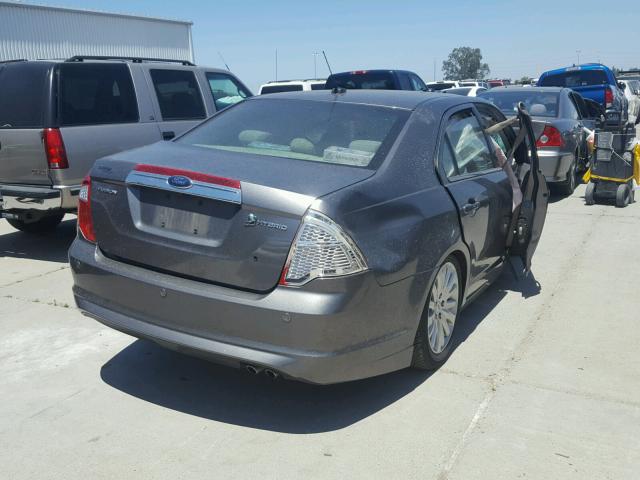 3FADP0L36AR234816 - 2010 FORD FUSION HYB GRAY photo 4