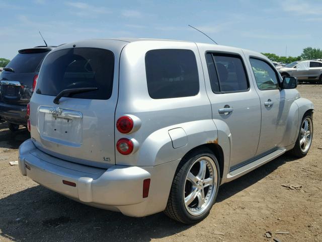 3GNDA13D07S535195 - 2007 CHEVROLET HHR LS SILVER photo 4
