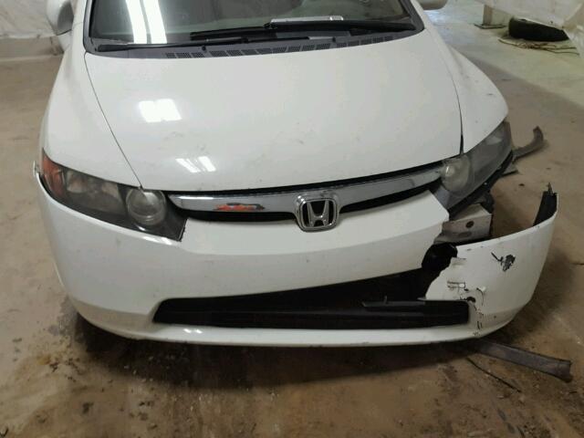 1HGFA16807L050823 - 2007 HONDA CIVIC EX WHITE photo 9