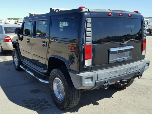 5GRGN23U65H110858 - 2005 HUMMER H2 BLACK photo 3