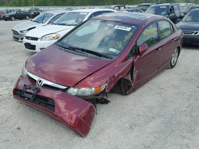 1HGFA16867L008074 - 2007 HONDA CIVIC EX MAROON photo 1