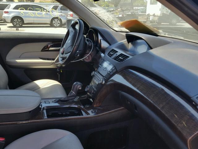 2HNYD2H52BH543765 - 2011 ACURA MDX ADVANC BLUE photo 5