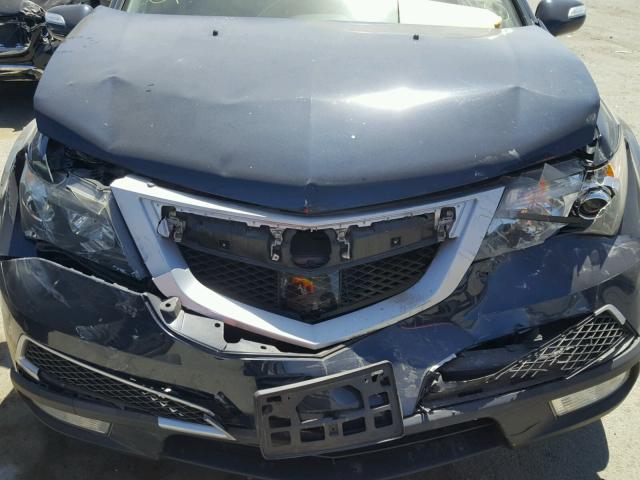 2HNYD2H52BH543765 - 2011 ACURA MDX ADVANC BLUE photo 9