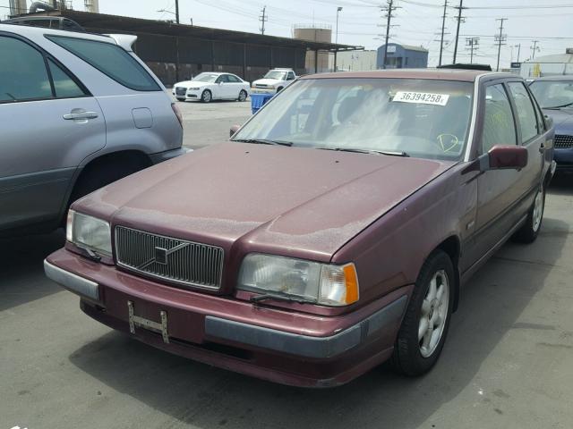 YV1LS5513P2071272 - 1993 VOLVO 850 BURGUNDY photo 2