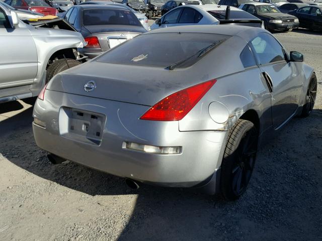 JN1AZ34D54T153036 - 2004 NISSAN 350Z COUPE GRAY photo 4