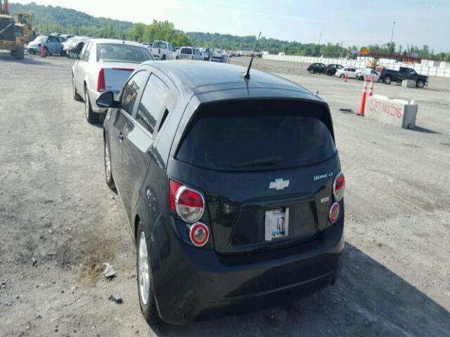 1G1JC6SB8D4166707 - 2013 CHEVROLET SONIC LT BLACK photo 3