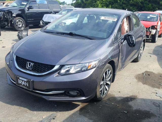 19XFB2F92FE053417 - 2015 HONDA CIVIC EXL Gümüş foto 2
