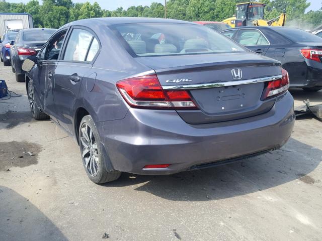 19XFB2F92FE053417 - 2015 HONDA CIVIC EXL Gümüş foto 3