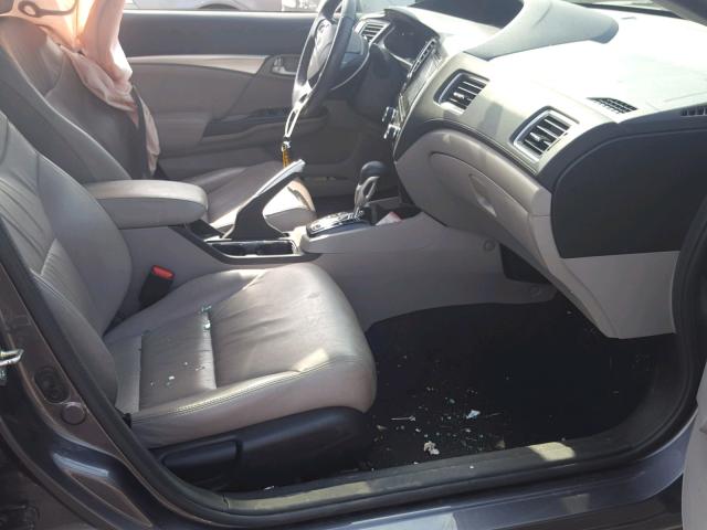 19XFB2F92FE053417 - 2015 HONDA CIVIC EXL Gümüş foto 5