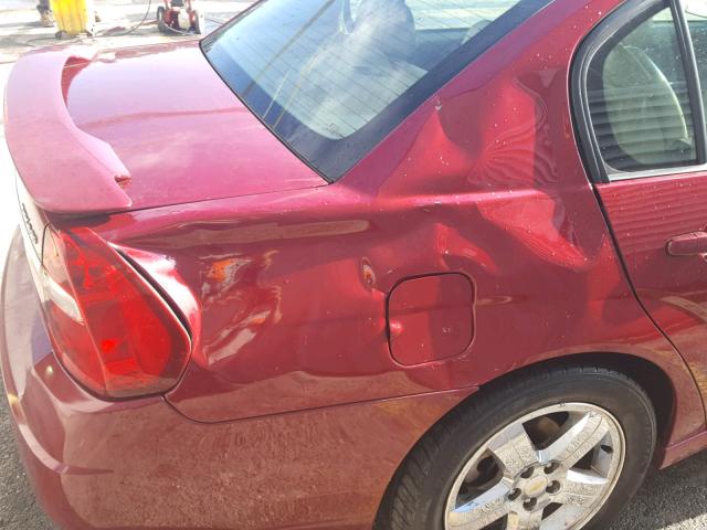 1G1ZU57NX7F203729 - 2007 CHEVROLET MALIBU LTZ 勃艮第红 照片 9