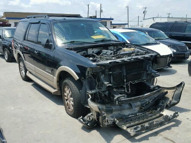 1FMFU17517LA80435 - 2007 FORD EXPEDITION BLACK photo 1