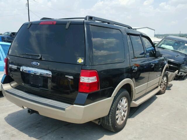 1FMFU17517LA80435 - 2007 FORD EXPEDITION BLACK photo 4