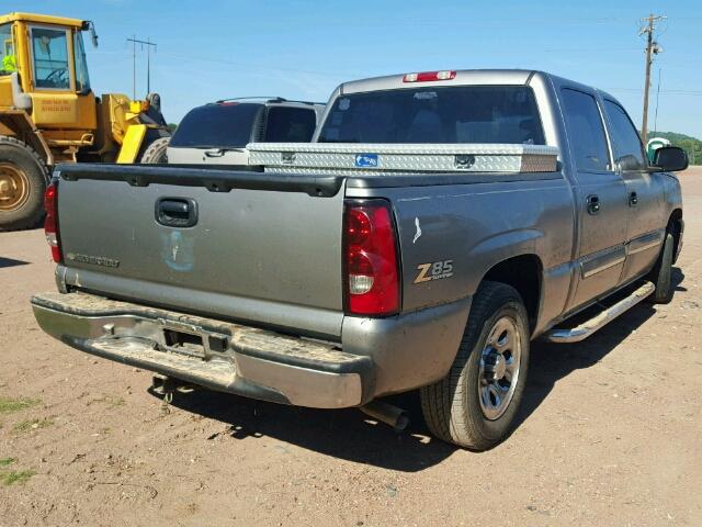 2GCEC13V671157220 - 2007 CHEVROLET SILVERADO GRAY photo 4