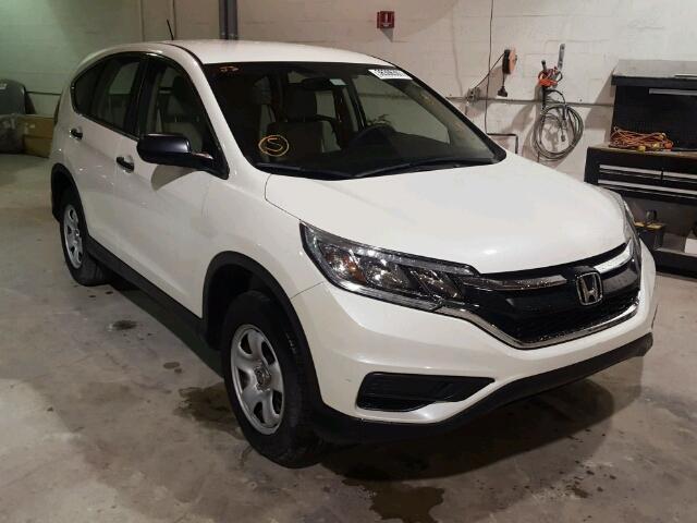 5J6RM3H32FL011935 - 2015 HONDA CR-V LX WHITE photo 1