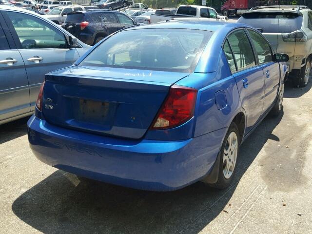 1G8AJ52F24Z204410 - 2004 SATURN ION LEVEL 蓝色 照片 4