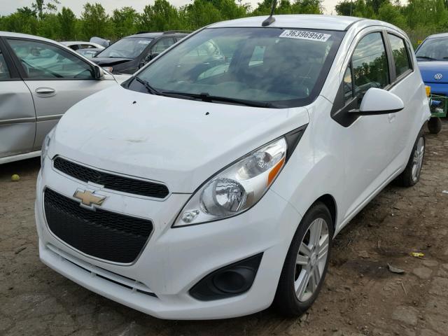 KL8CD6S96EC409263 - 2014 CHEVROLET SPARK 1LT WHITE photo 2