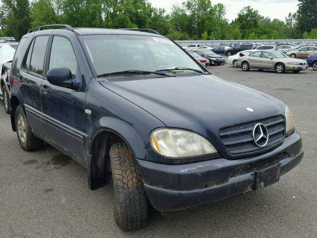 4JGAB54E6YA153694 - 2000 MERCEDES-BENZ ML 320 BLUE photo 1