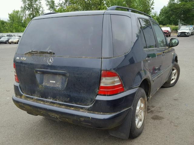 4JGAB54E6YA153694 - 2000 MERCEDES-BENZ ML 320 BLUE photo 4