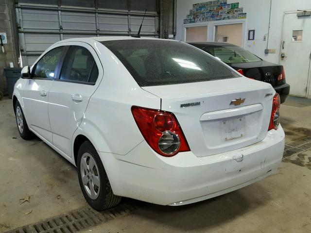 1G1JA5SH0D4218836 - 2013 CHEVROLET SONIC LS WHITE photo 3