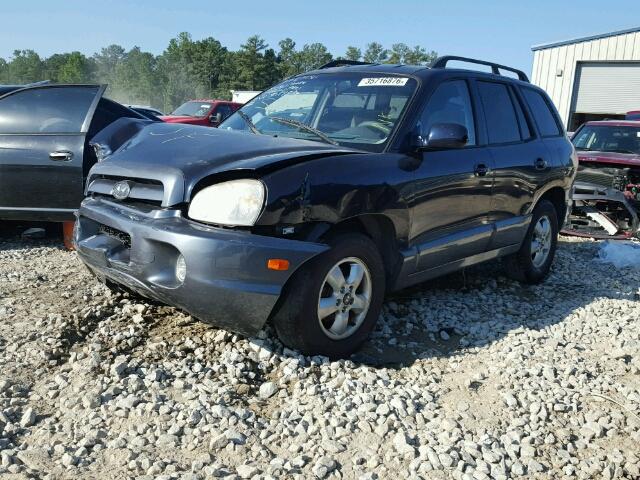 KM8SC13D95U934982 - 2005 HYUNDAI SANTA FE G BLUE photo 2