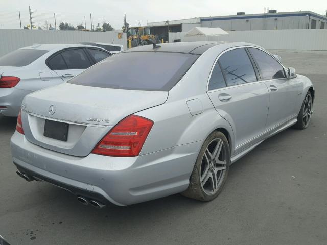 WDDNG7HB6AA310042 - 2010 MERCEDES-BENZ S 63 AMG SILVER photo 4