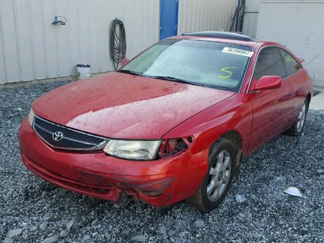 2T1CF28P2YC310208 - 2000 TOYOTA CAMRY SOLA RED photo 2