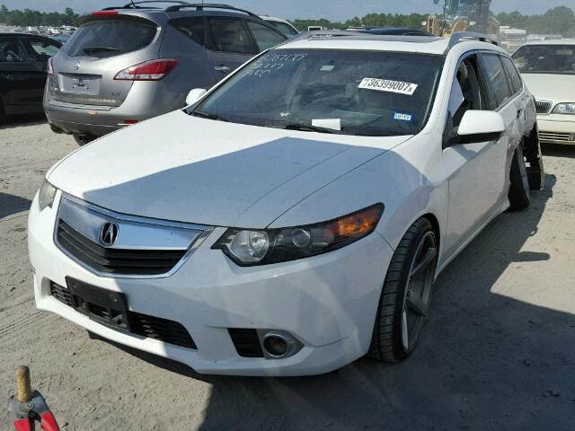 JH4CW2H56CC000528 - 2012 ACURA TSX WHITE photo 2