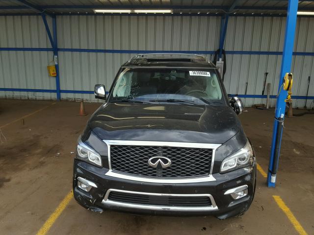 JN8AZ2NE1G9126422 - 2016 INFINITI QX80 BLACK photo 9