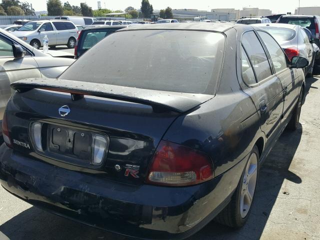 3N1AB51D23L718625 - 2003 NISSAN SENTRA SE- BLACK photo 4