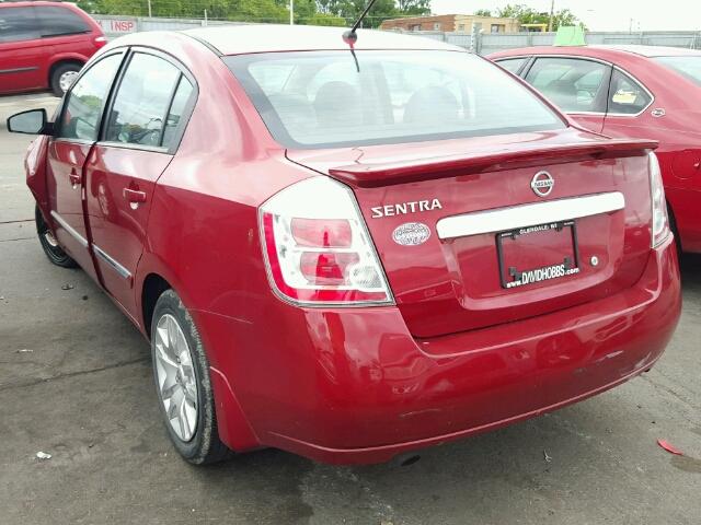 3N1AB6AP4CL733708 - 2012 NISSAN SENTRA 2.0 RED photo 3