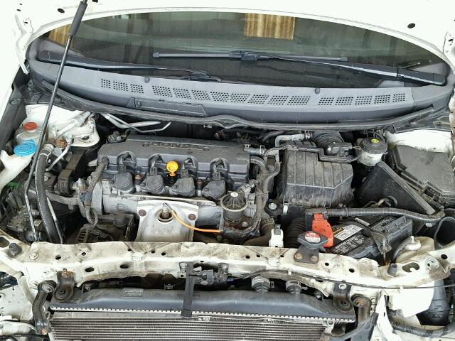 1HGFA16869L014802 - 2009 HONDA CIVIC EX WHITE photo 7