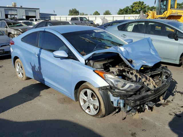 KMHDH6AE7DU003401 - 2013 HYUNDAI ELANTRA CO BLUE photo 1