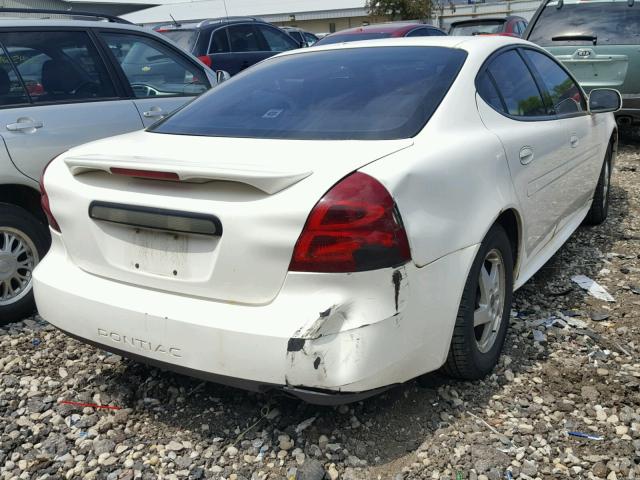 2G2WP522751202836 - 2005 PONTIAC GRAND PRIX WHITE photo 4