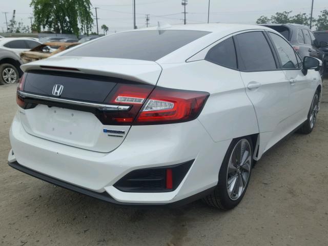 JHMZC5F3XJC004598 - 2018 HONDA CLARITY TO WHITE photo 4