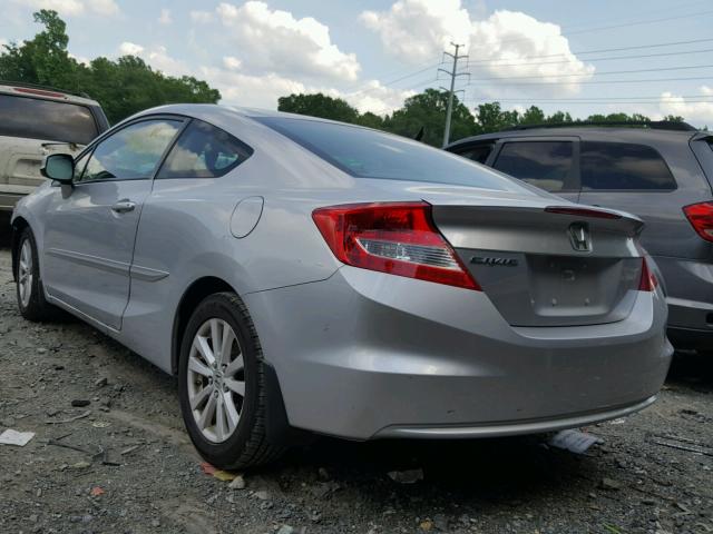 2HGFG3B15CH536229 - 2012 HONDA CIVIC EXL SILVER photo 3
