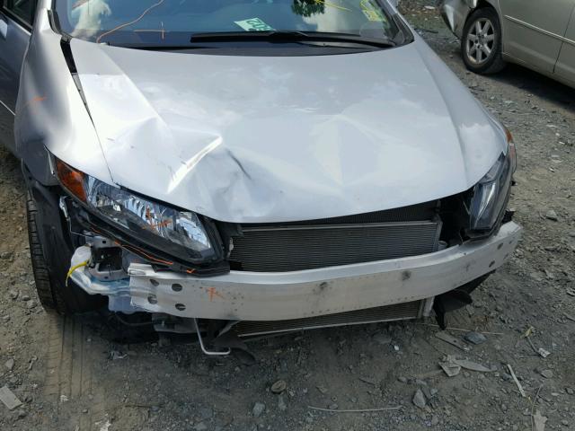 2HGFG3B15CH536229 - 2012 HONDA CIVIC EXL SILVER photo 9