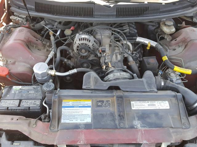 2G1FP22K9V2115565 - 1997 CHEVROLET CAMARO BAS წითელი ფოტო 7