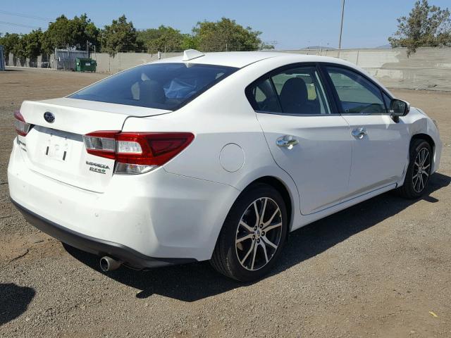 4S3GKAT69H3604882 - 2017 SUBARU IMPREZA LI WHITE photo 4