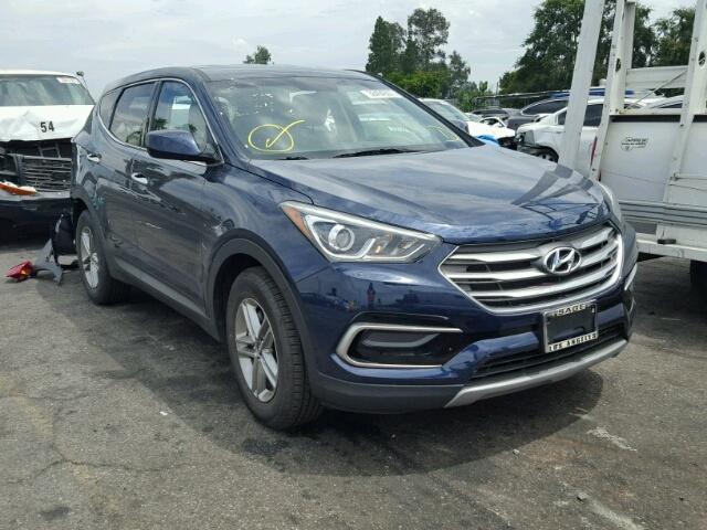 5XYZT3LB6HG405685 - 2017 HYUNDAI SANTA FE S Blau Foto 1