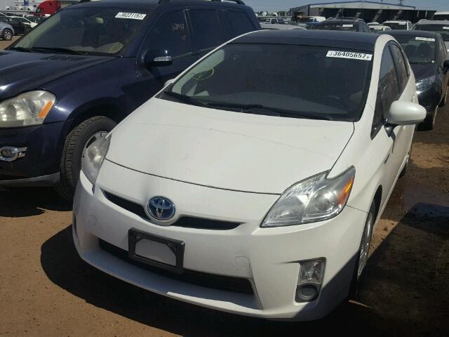 JTDKN3DU2A0105617 - 2010 TOYOTA PRIUS WHITE photo 2