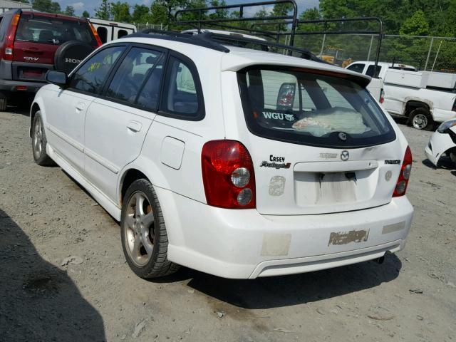 JM1BJ245921469141 - 2002 MAZDA PROTEGE PR WHITE photo 3