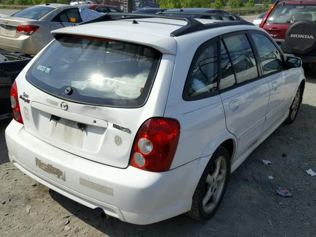 JM1BJ245921469141 - 2002 MAZDA PROTEGE PR WHITE photo 4