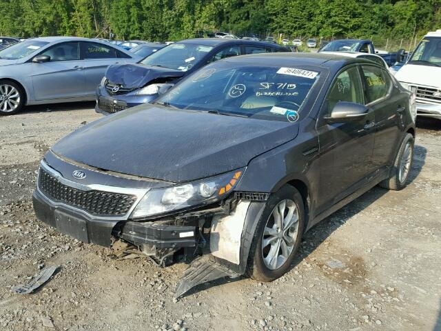 5XXGN4A75DG206292 - 2013 KIA OPTIMA EX CHARCOAL photo 2