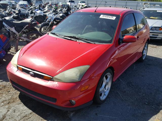 3FAHP39512R222862 - 2002 FORD FOCUS SVT RED photo 2