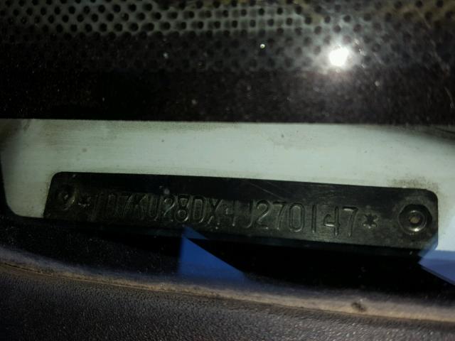 1D7KU28DX4J270147 - 2004 DODGE RAM 2500 S თეთრი ფოტო 10