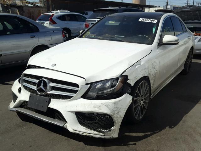 55SWF4JB9GU110040 - 2016 MERCEDES-BENZ C 300 WHITE photo 9