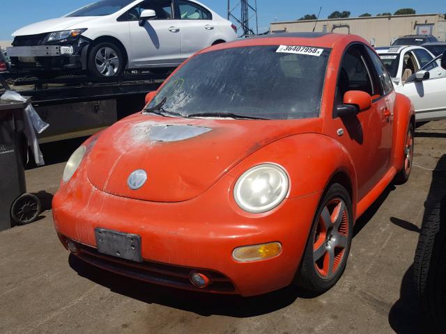 3VWCD21C12M428338 - 2002 VOLKSWAGEN NEW BEETLE ნარინჯისფერი ფოტო 2