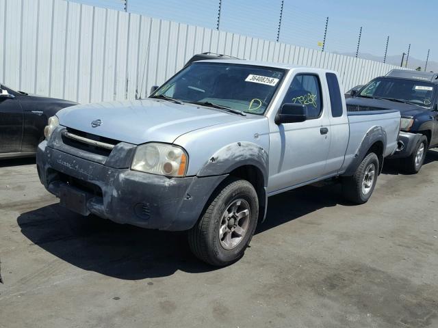 1N6ED26T41C353359 - 2001 NISSAN FRONTIER K SILVER photo 2