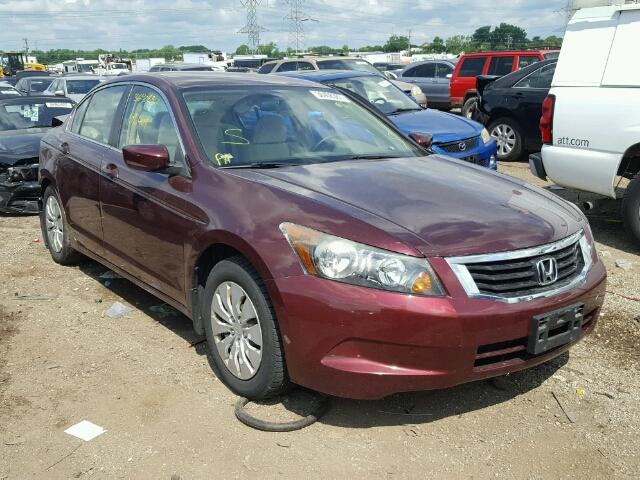 1HGCP26338A083808 - 2008 HONDA ACCORD LX MAROON photo 1