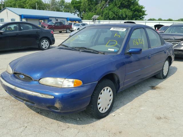 1FALP6532SK161266 - 1995 FORD CONTOUR GL BLUE photo 2